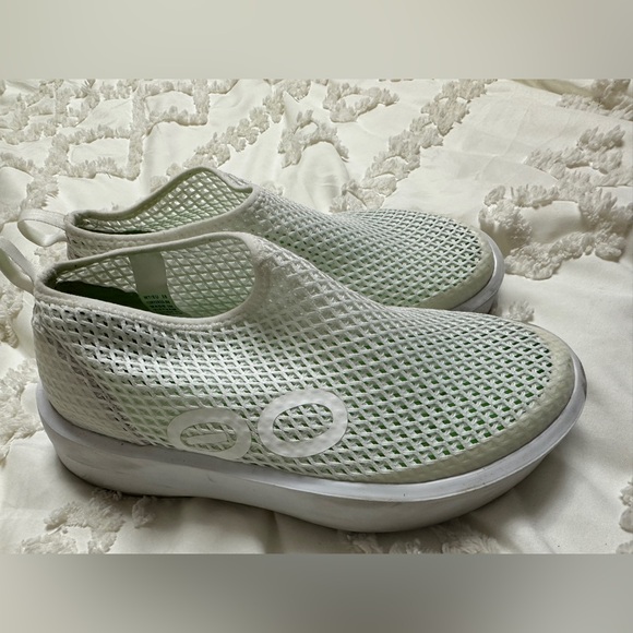 OOFOS Shoes - OOFOS Green and White Mesh Athletic Shoes 38